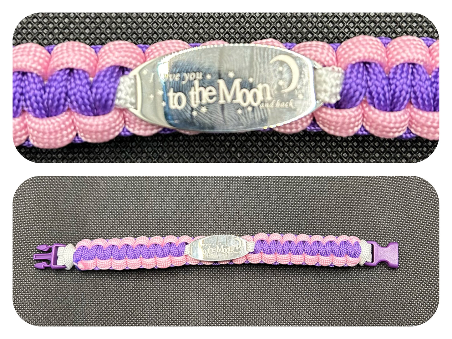 I Love You To The Moon And Back Paracord/Survival Bracelet