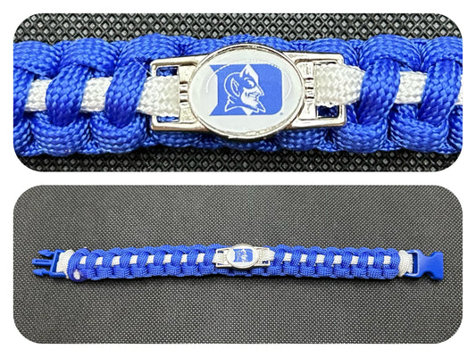 Duke Blue Devils Inspired Paracord/Survival Bracelet