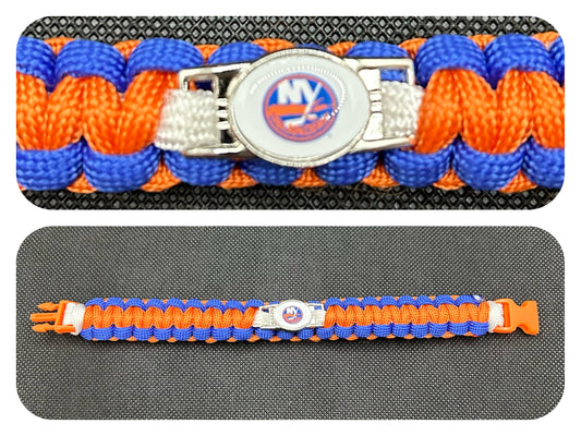 New York Islanders Inspired Paracord/Survival Bracelet