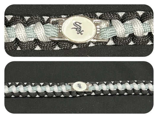 Chicago Whitesox Inspired Paracord/Survival Bracelet