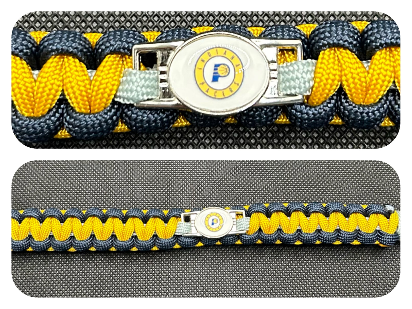 Indiana Pacers Inspired Paracord/Survival Bracelet