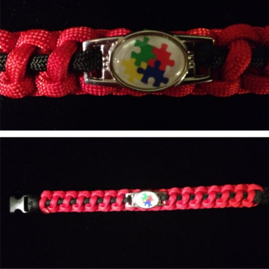 Autism Puzzle Paracord/Survival Bracelet