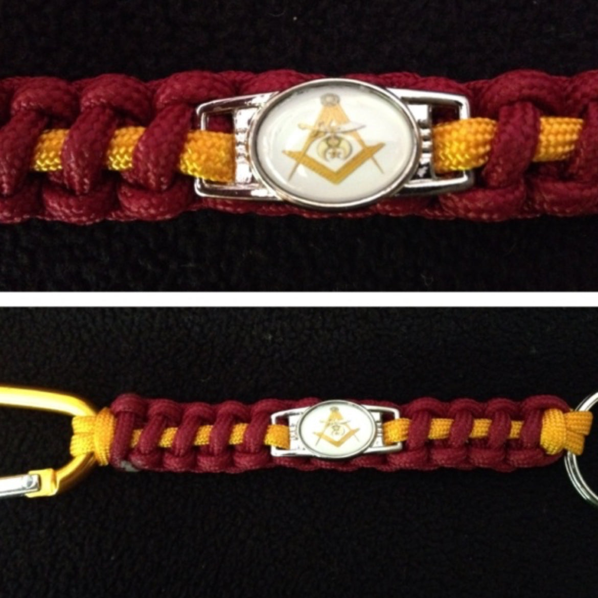 Shriner Paracord/Survival Keychain