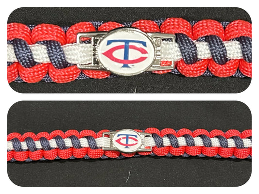 Minnesota Twins Inspired Paracord/Survival Bracelet