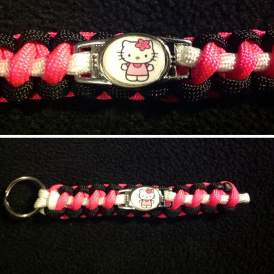 Hello Kitty Paracord/Survival Keychain