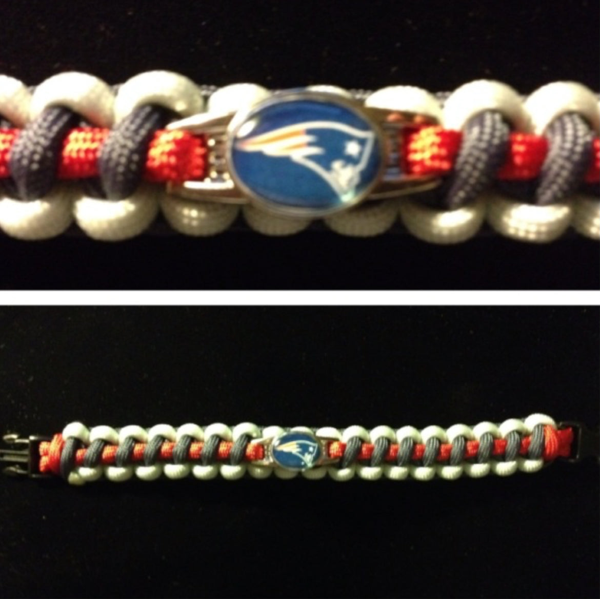 New England Patriots Inspired Paracord/Survival Bracelet