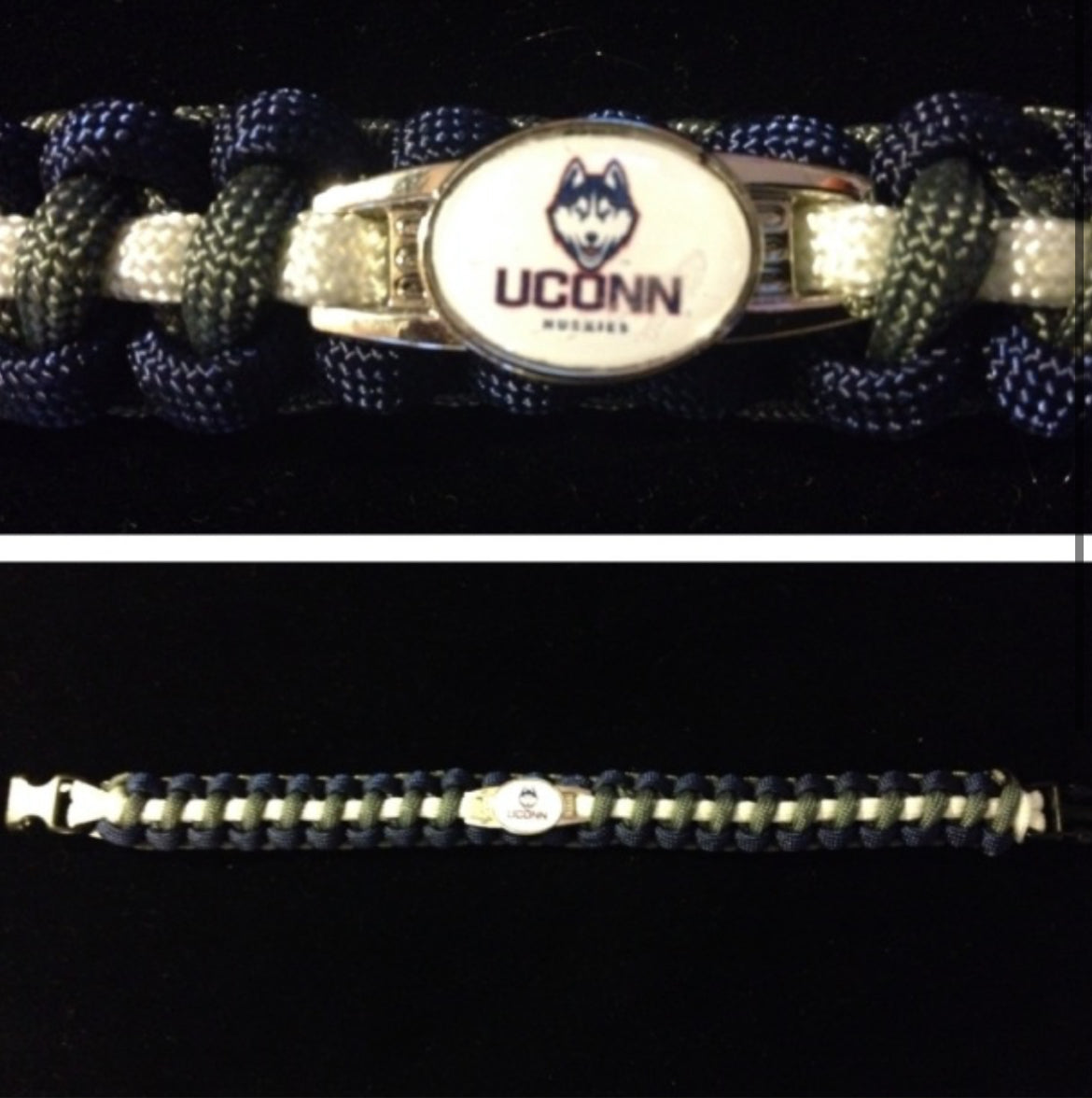 Uconn Inspired Paracord/Survival Bracelet