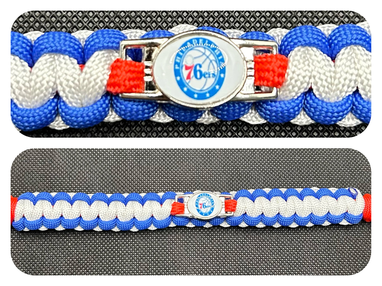 Philadelphia 76ers Inspired Paracord/Survival Bracelet