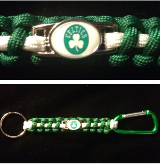 Boston Celtics Inspired Paracord/Survival Keychain