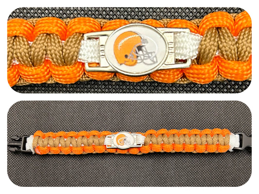 Cleveland Browns Inspired Paracord/Survival Bracelet