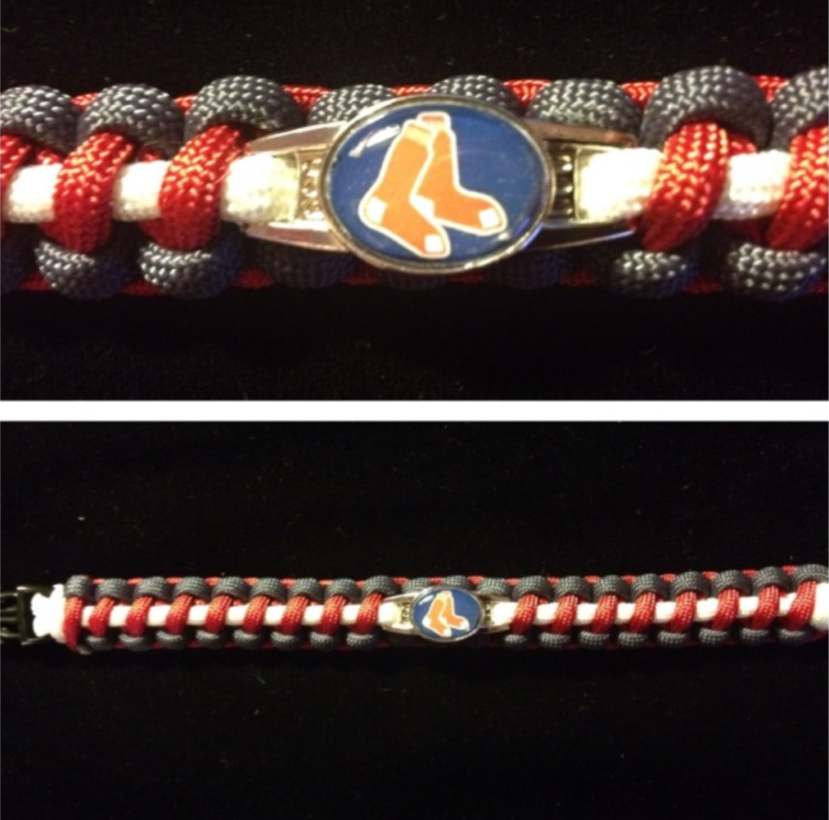 Boston Red Sox Inspired Paracord/Survival Bracelet