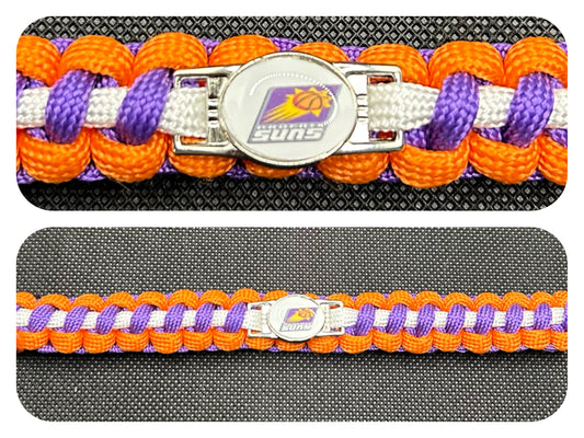 Phoenix Suns Inspired Paracord/Survival Bracelet