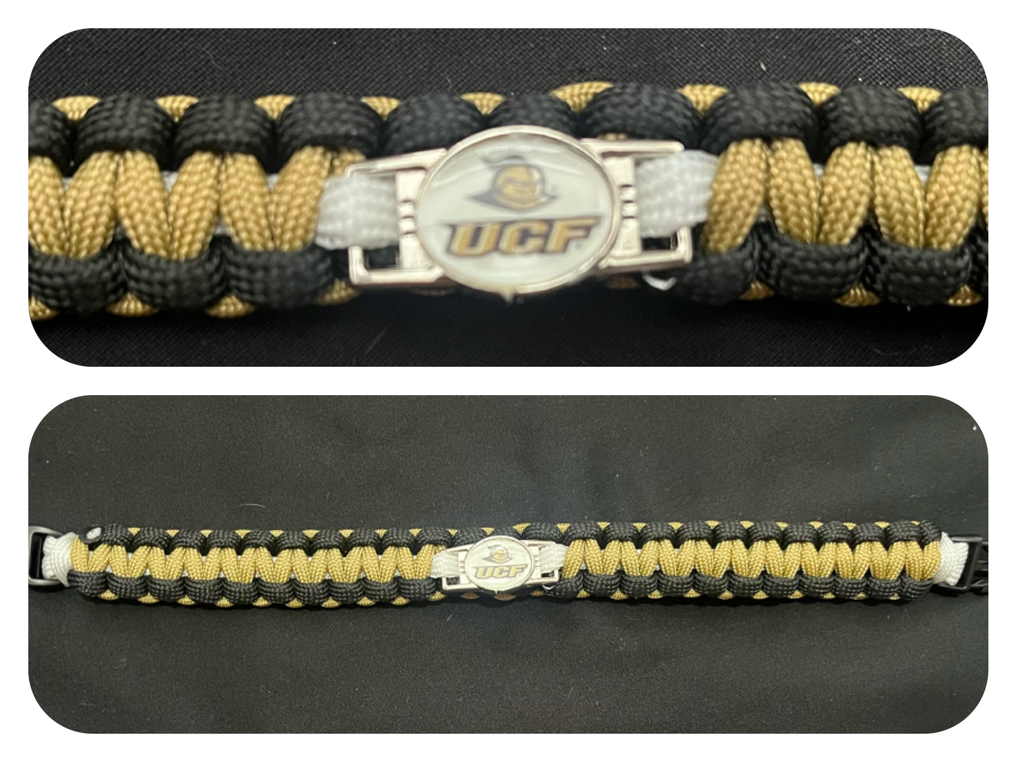 UCF Knights Inspired Paracord/Survival Bracelet