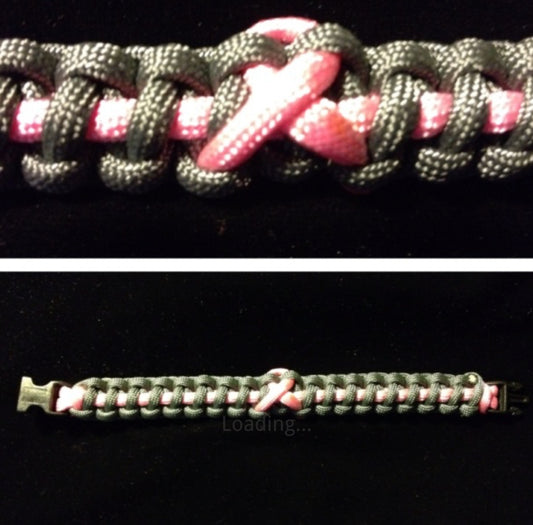 Grey BCA Paracord/Survival Bracelet