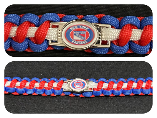 New York Rangers Inspired Paracord/Survival Bracelet