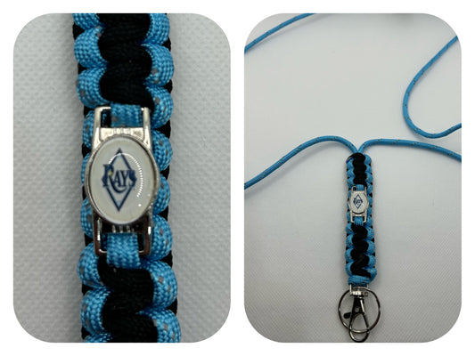 Tampa Bay Rays Inspired Paracord/Survival Lanyard