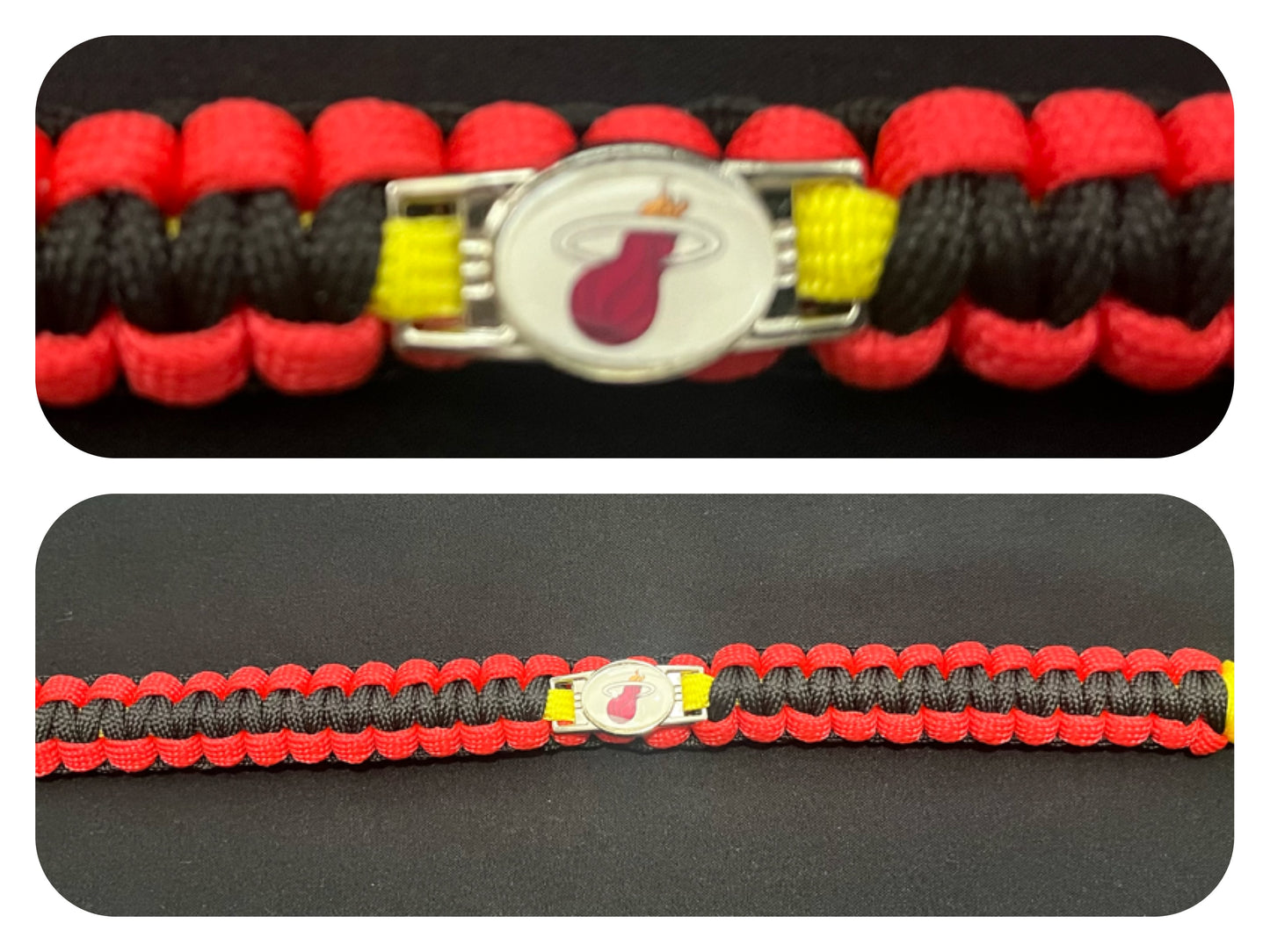 Miami Heat Inspired Paracord/Survival Bracelet