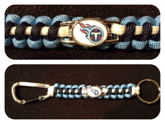 Tennessee Titans Inspired Paracord/Survival Keychain