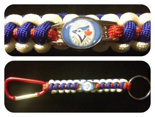 Toronto Blue Jays Inspired Paracord/Survival Keychain