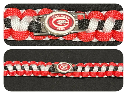 Cincinatti Reds Inspired Paracord/Survival Bracelet