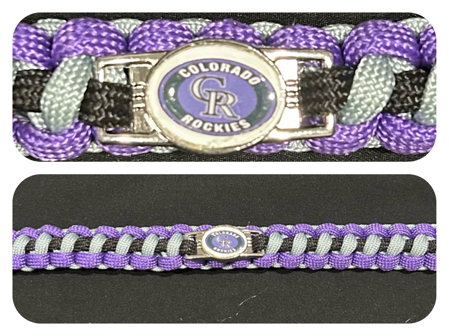 Colorado Rockies Inspired Paracord/Survival Bracelet