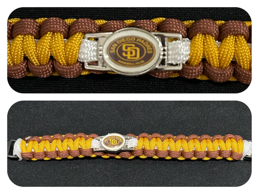 San Diego Padres Inspired Paracord/Survival Bracelet