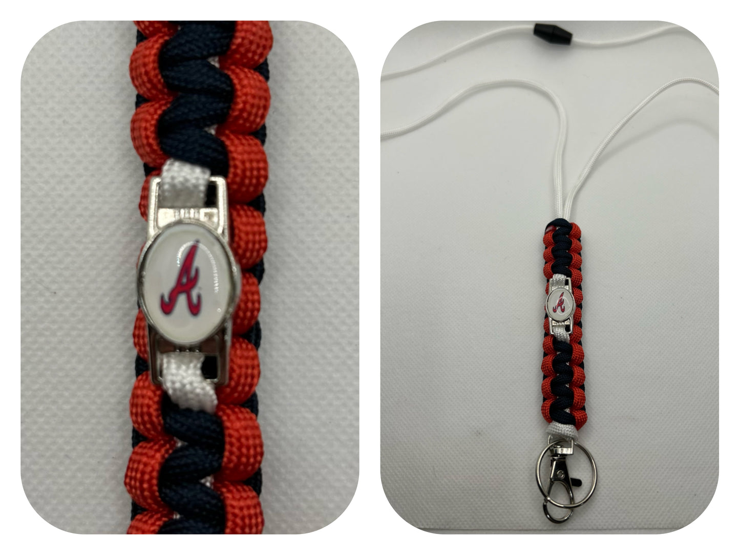 Atlanta Braves Inspired Paracord/Survival Lanyard