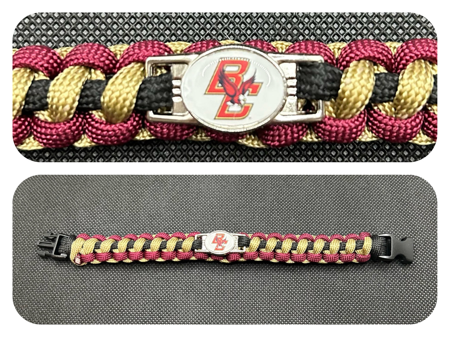 Boston College Eagles Inspired Paracord/Survival Bracelet