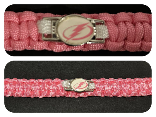 Tampa Bay Lightning (Pink) Inspired Paracord/Survival Bracelet