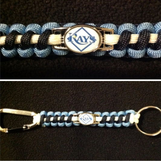 Tampa Bay Rays Inspired Paracord/Survival Keychain