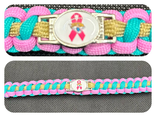 Jacksonville Jaguars Inspired BCA Paracord/Survival Bracelet