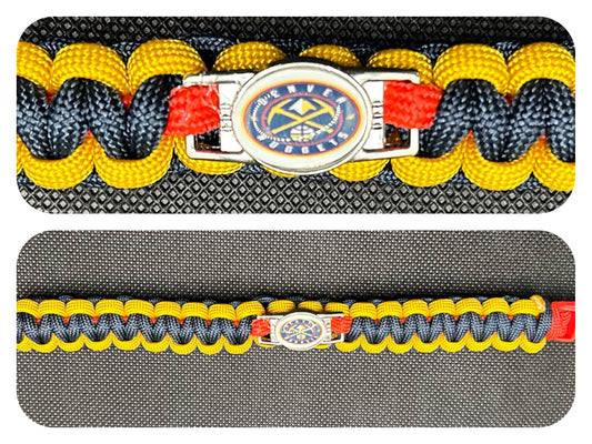 Denver Nuggets Inspired Paracord/Survival Bracelet