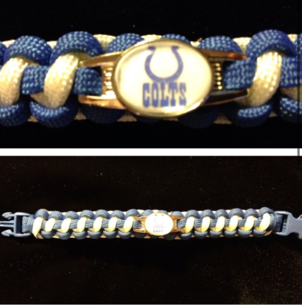 Indianapolis Colts Inspired Paracord/Survival Bracelet