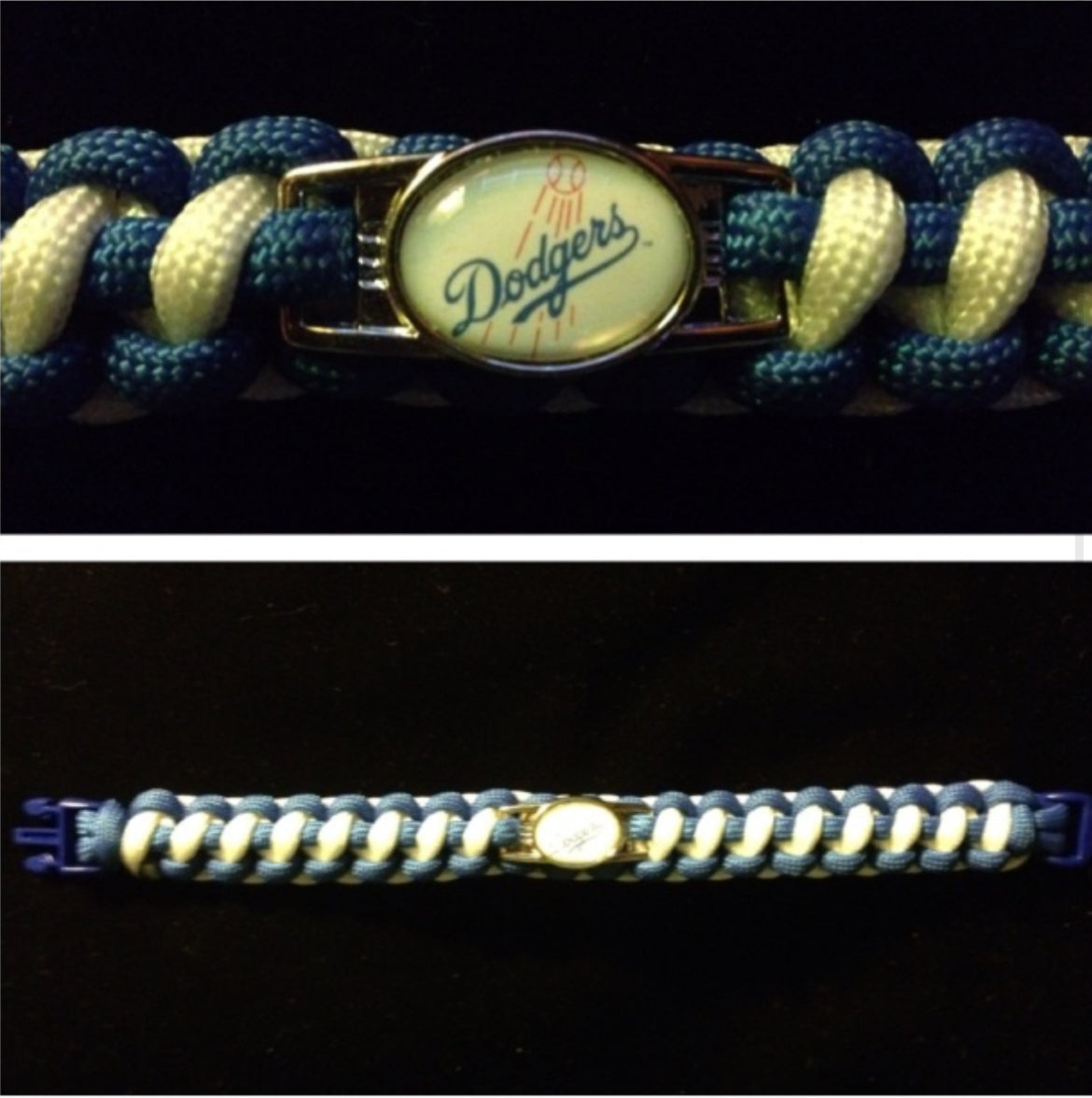 Los Angeles Dodgers Inspired Paracord/Survival Bracelet