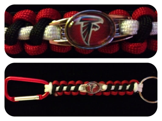 Atlanta Falcons Inspired Paracord/Survival Keychain