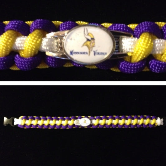 Minnesota Vikings Inspired Paracord/Survival Bracelet