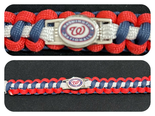 Washington Nationals Inspired Paracord/Survival Bracelet