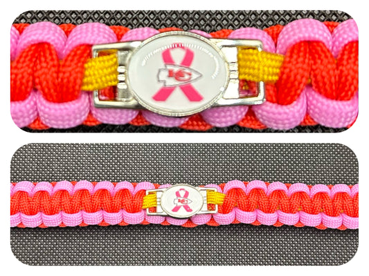 Kansas City Chiefs Inspired BCA Paracord/Survival Bracelet