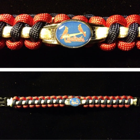 St Louis Cardinals Inspired Paracord/Survival Bracelet