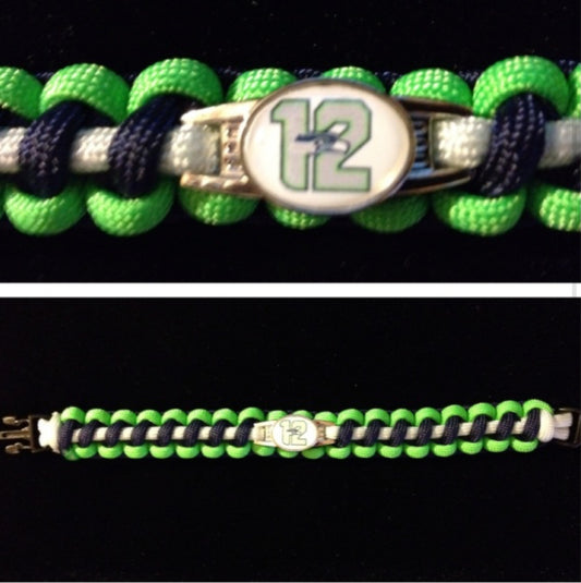 Seattle Seahawks (12) Paracord/Survival Bracelet