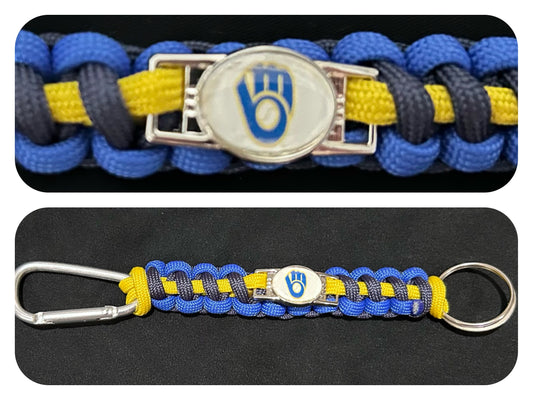 Milwaukee Brewers Inspired Paracord/Survival Keychain