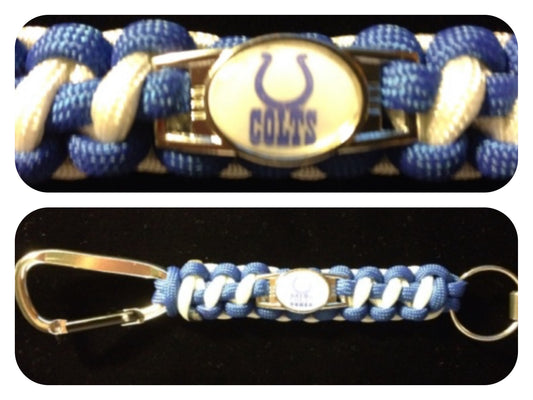 Indianapolis Colts Inspired Paracord/Survival Keychain