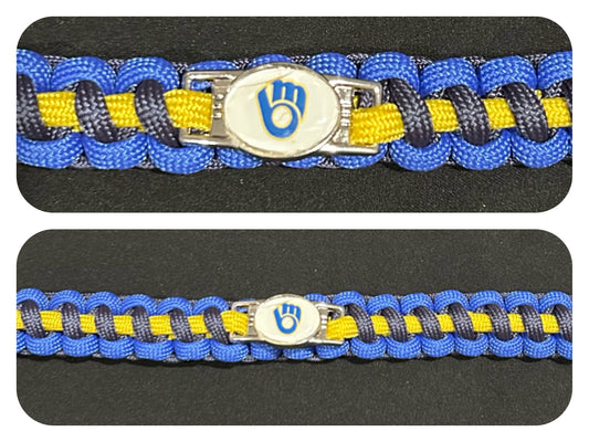 Milwaukee Brewers Inspired Paracord/Survival Bracelet