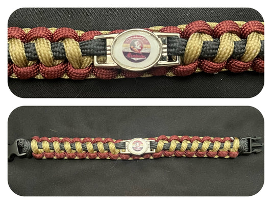 Florida State Seminoles Inspired Paracord/Survival Bracelet