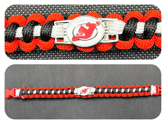 New Jersey Devils Inspired Paracord/Survival Bracelet