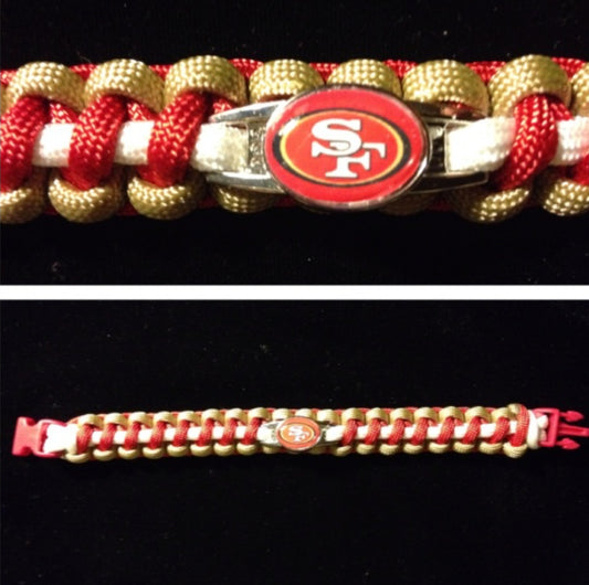 San Francisco 49ers Inspired Paracord/Survival Bracelet