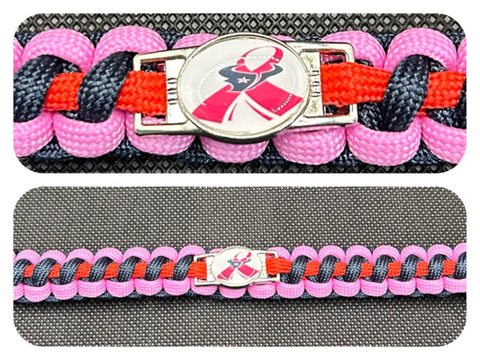 Houston Texans Inspired BCA Paracord/Survival Bracelet