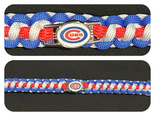 Chicago Cubs Inspired Paracord/Survival Bracelet