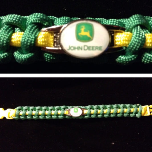 John Deere Inspired Paracord/Survival Bracelet