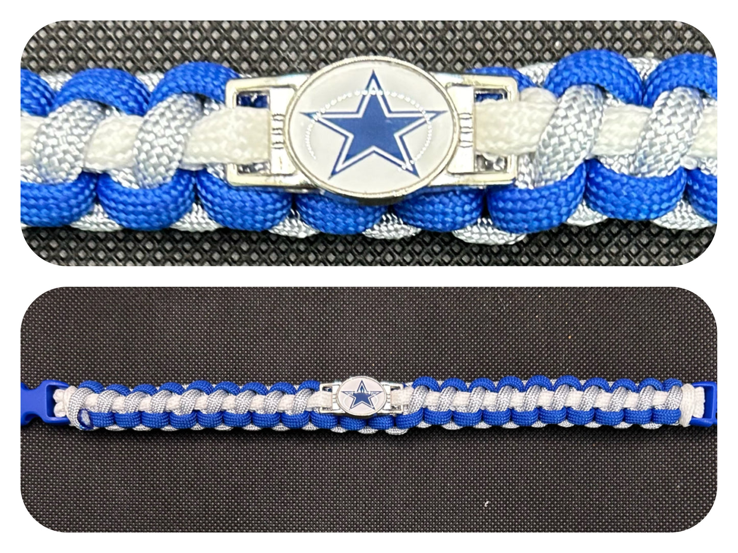 Dallas Cowboys Inspired Paracord/Survival Bracelet